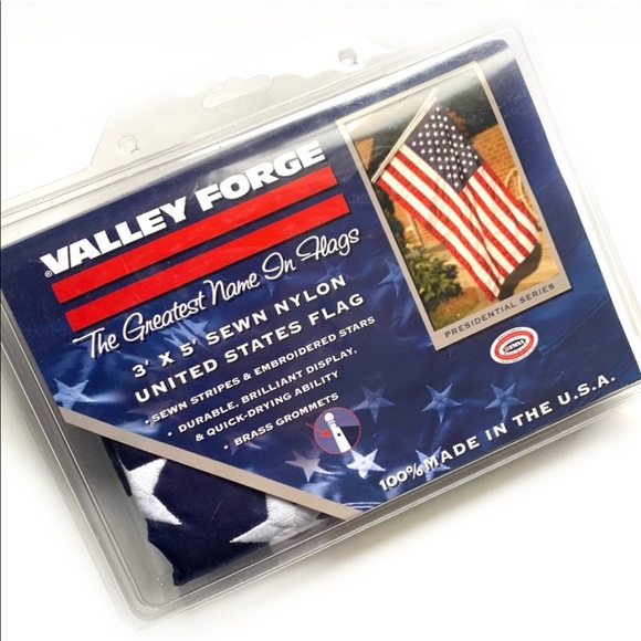 NEW Nylon Flag Embroidered Valley Forge - Picture 5 of 5